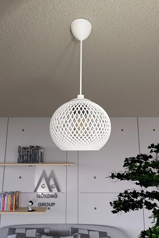 Balle Hasır Sarkıt Top Avize 